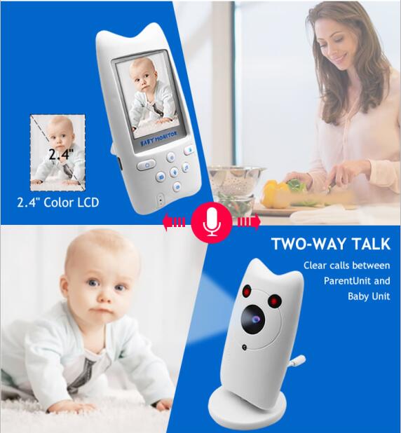 2.4 inch wireless camera standby music baby camera